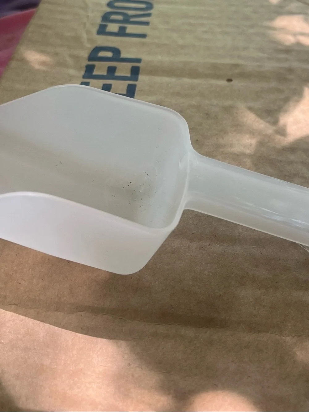 White Plastic Utility Scoop - Home Accents